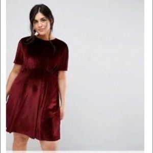 💥MOVING SALE 💥 ASOS Curve Midi velvet dress